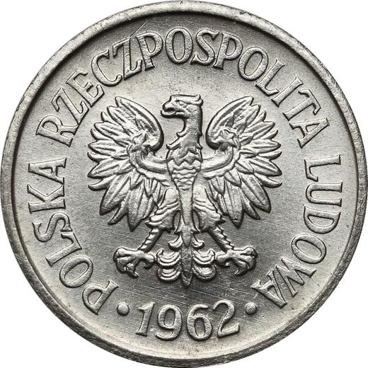 Аверс монеты - Пробные 10 грошей 1962 года Никель - цена  монеты - Польша, Народная Республика