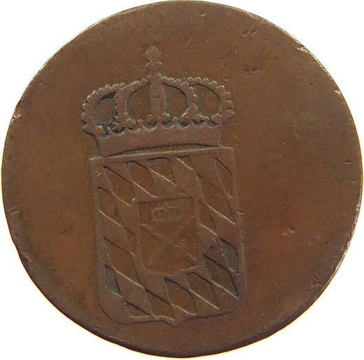Anverso 1 Pfennig 1822 - valor de la moneda  - Baviera, Maximilian I
