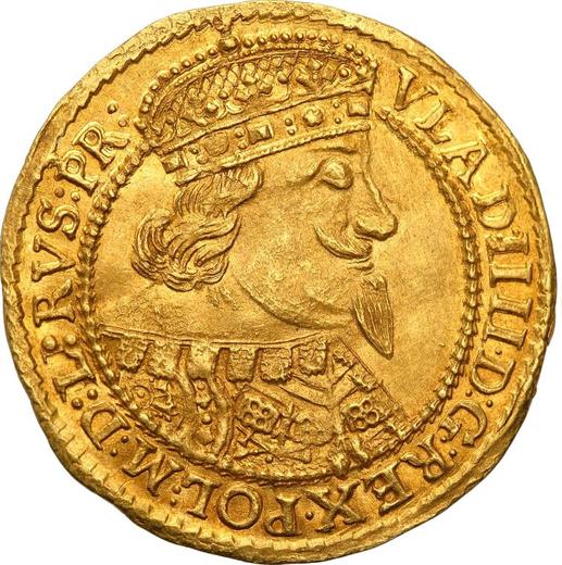 Anverso Ducado 1639 II "Gdańsk" - valor de la moneda de oro - Polonia, Vladislao IV