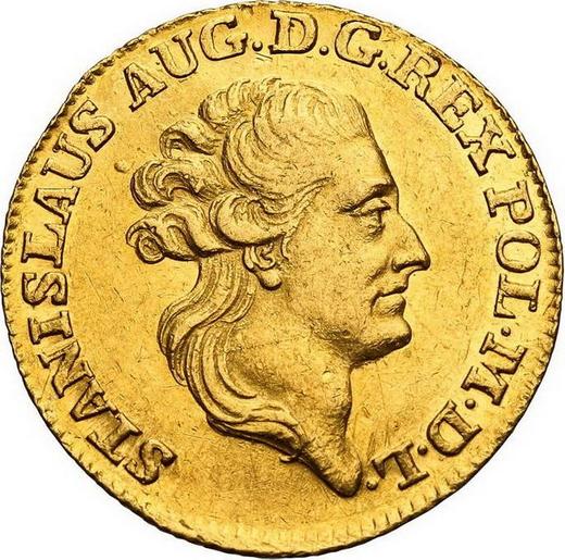 Аверс монеты - Дукат 1785 года EB - цена золотой монеты - Польша, Станислав II Август
