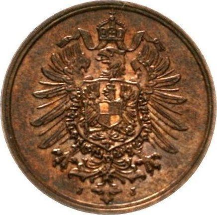 Реверс монеты - 2 пфеннига 1876 года J "Тип 1873-1877" - цена  монеты - Германия, Германская Империя