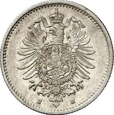 Reverso 50 Pfennige 1877 H "Tipo 1875-1877" - valor de la moneda de plata - Alemania, Imperio alemán