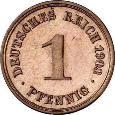Obverse 1 Pfennig 1903 F "Type 1890-1916" -  Coin Value - Germany, German Empire