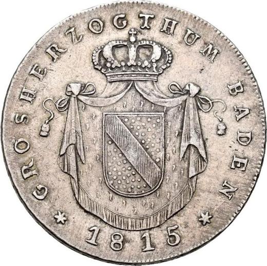 Awers monety - Talar 1815 D - cena srebrnej monety - Badenia, Karol Ludwik