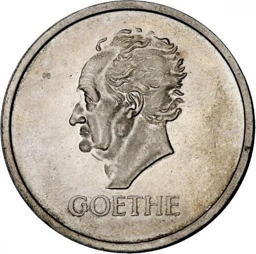 Rewers monety - 5 reichsmark 1932 J "Goethe" - cena srebrnej monety - Niemcy, Republika Weimarska