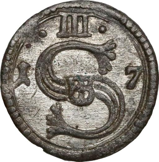 Awers monety - Trzeciak (ternar) 1617 - cena srebrnej monety - Polska, Zygmunt III