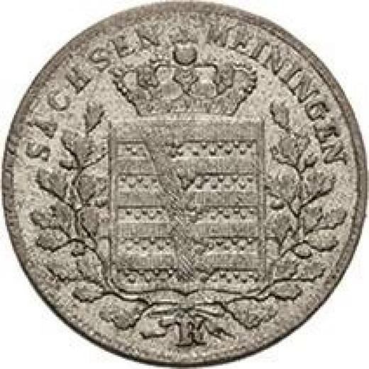 Аверс монеты - 1 крейцер 1836 года K - цена серебряной монеты - Саксен-Мейнинген, Бернгард II