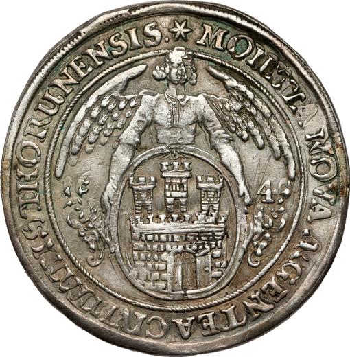 Реверс монеты - Талер 1649 года "Торунь" - цена серебряной монеты - Польша, Ян II Казимир