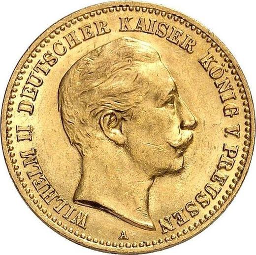 Anverso 10 marcos 1904 A "Prusia" - valor de la moneda de oro - Alemania, Imperio alemán