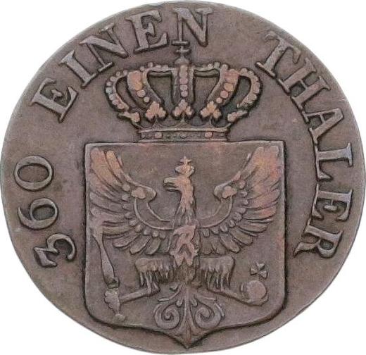 Аверс монеты - 1 пфенниг 1840 года D - цена  монеты - Пруссия, Фридрих Вильгельм III