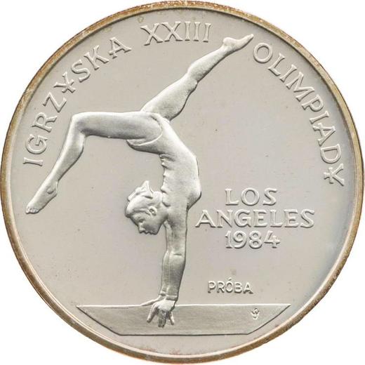 Reverse Pattern 500 Zlotych 1983 MW SW "XXIII Summer Olympic Games - Los Angeles 1984" Silver - Silver Coin Value - Poland, Peoples Republic