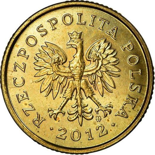 Аверс монеты - 5 грошей 2012 года MW - цена  монеты - Польша, III Республика после деноминации