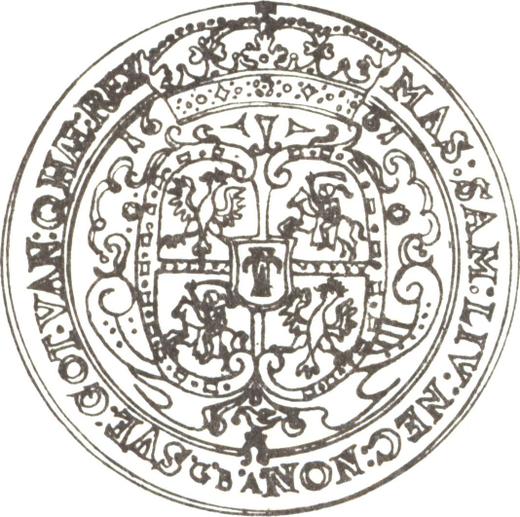 Реверс монеты - Пробный Талер 1661 года GBA - цена серебряной монеты - Польша, Ян II Казимир
