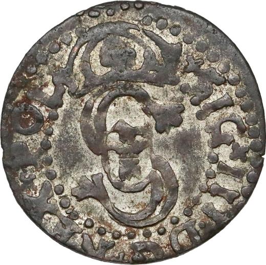Anverso Szeląg Sin fecha (1587-1632) M "Casa de moneda de Malbork" Falsificación anticuaria - valor de la moneda de plata - Polonia, Segismundo III