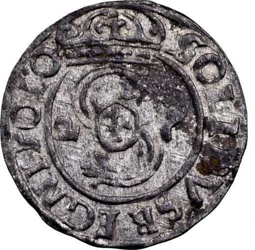 Аверс монеты - Шеляг 1627 года - цена серебряной монеты - Польша, Сигизмунд III Ваза