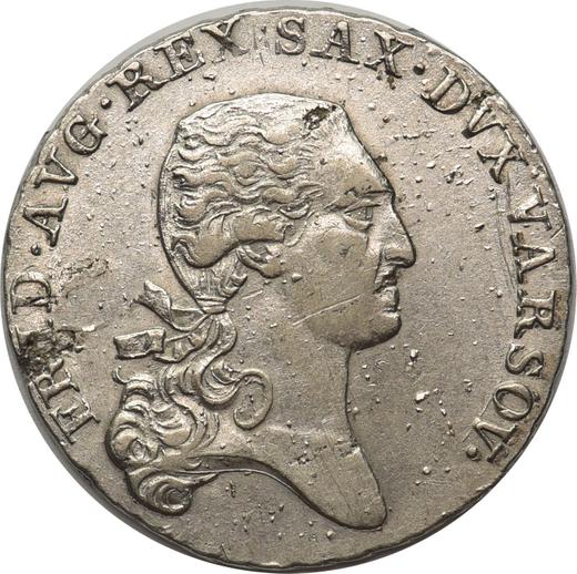 Obverse 1/3 Thaler 1813 IB - Silver Coin Value - Poland, Duchy of Warsaw