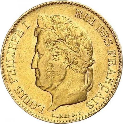 Obverse 40 Francs 1832 A "Type 1831-1839" Paris - France, Louis Philippe I