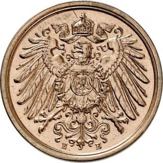 Reverso 2 Pfennige 1906 E "Tipo 1904-1916" - valor de la moneda  - Alemania, Imperio alemán