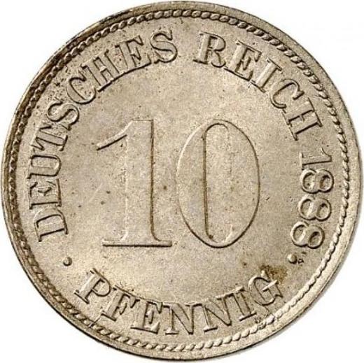 Аверс монеты - 10 пфеннигов 1888 года G "Тип 1873-1889" - цена  монеты - Германия, Германская Империя