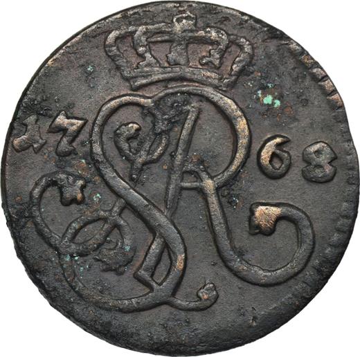Anverso Szeląg 1768 G "de corona" - valor de la moneda  - Polonia, Estanislao II Poniatowski