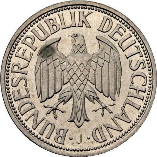 Реверс монеты - 1 марка 1954 года J - цена  монеты - Германия, ФРГ