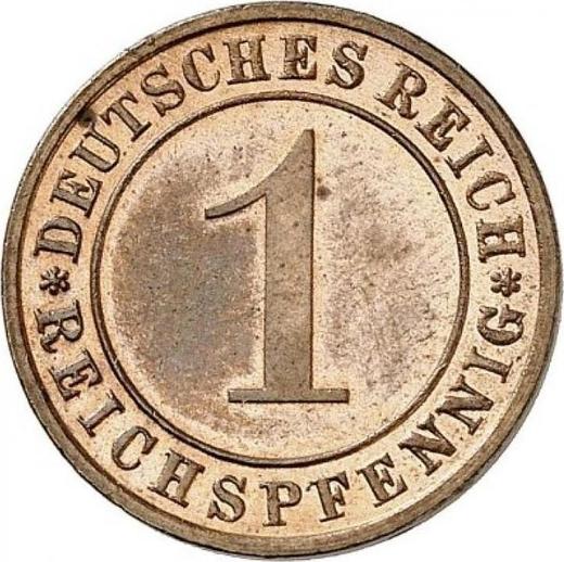 Anverso 1 Reichspfennig 1936 G - valor de la moneda  - Alemania, República de Weimar