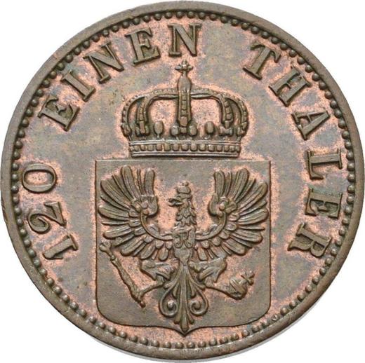 Аверс монеты - 3 пфеннига 1870 года A - цена  монеты - Пруссия, Вильгельм I