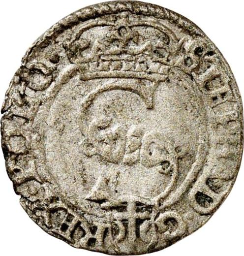 Awers monety - Szeląg 1582 "Typ 1580-1586" Duży monogram - cena srebrnej monety - Polska, Stefan Batory