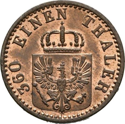 Anverso 1 Pfennig 1866 A - valor de la moneda  - Prusia, Guillermo I