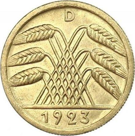 Reverso 50 Rentenpfennigs 1923 D - valor de la moneda  - Alemania, República de Weimar