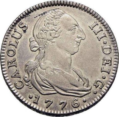 Avers 4 Reales 1776 M PJ - Silbermünze Wert - Spanien, Karl III