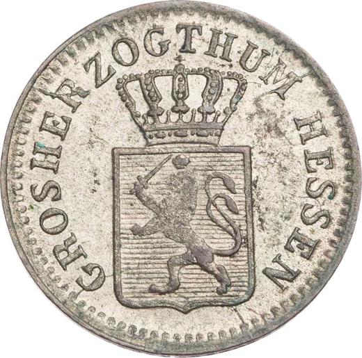 Anverso 1 Kreuzer 1856 - valor de la moneda de plata - Hesse-Darmstadt, Luis III