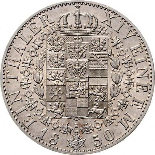 Rewers monety - Talar 1850 A - cena srebrnej monety - Prusy, Fryderyk Wilhelm IV