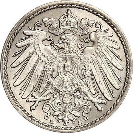 Reverso 5 Pfennige 1902 E "Tipo 1890-1915" - valor de la moneda  - Alemania, Imperio alemán