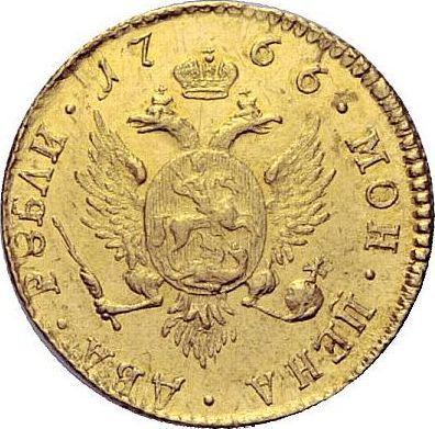 Reverso 2 rublos 1766 СПБ Reacuñación - valor de la moneda de oro - Rusia, Catalina II