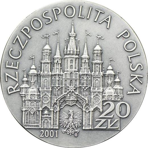Obverse 20 Zlotych 2001 MW RK "Christmas Caroling" - Silver Coin Value - Poland, III Republic after denomination