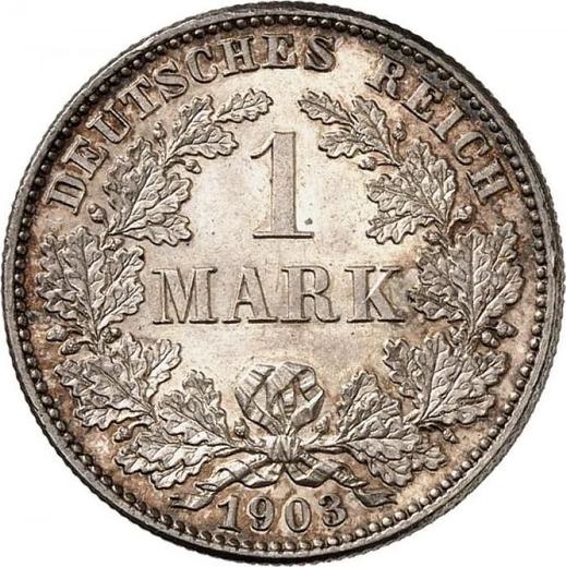 Аверс монеты - 1 марка 1903 года G "Тип 1891-1916" - цена серебряной монеты - Германия, Германская Империя
