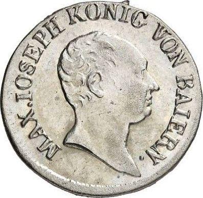 Аверс монеты - 3 крейцера 1821 года - цена серебряной монеты - Бавария, Максимилиан I