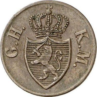 Anverso Heller 1843 - valor de la moneda  - Hesse-Darmstadt, Luis II
