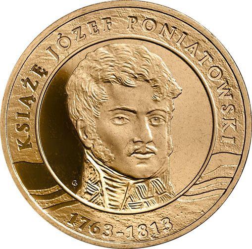 Reverso 2 eslotis 2013 MW "200 aniversario de la muerte de Józef Poniatowski" - valor de la moneda  - Polonia, República moderna
