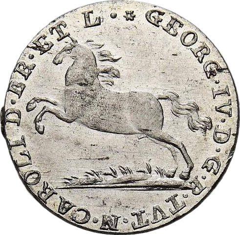 Anverso 1/12 tálero 1821 CvC - valor de la moneda de plata - Brunswick-Wolfenbüttel, Carlos II