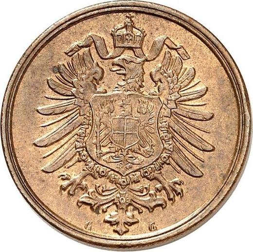 Revers 2 Pfennig 1876 G "Typ 1873-1877" - Münze Wert - Deutschland, Deutsches Kaiserreich