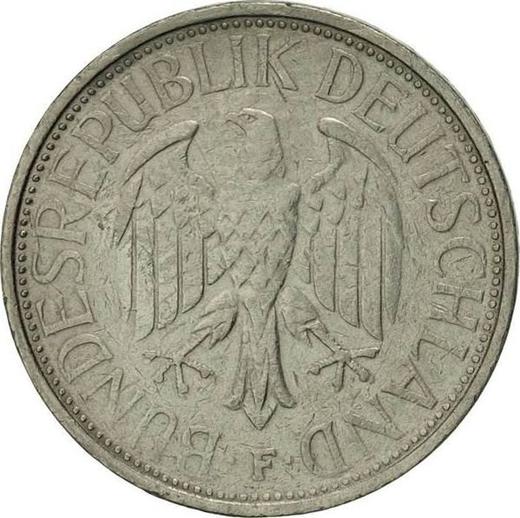 Rewers monety - 1 marka 1972 F - cena  monety - Niemcy, RFN