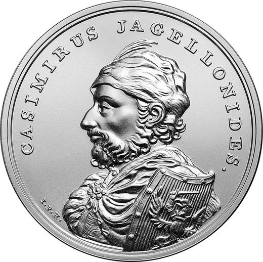 Reverso 50 eslotis 2015 MW "Casimiro IV Jagellón" - valor de la moneda de plata - Polonia, República moderna