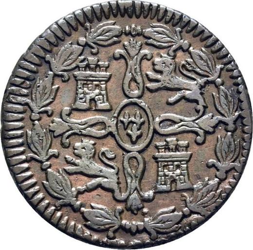 Reverso 4 maravedíes 1815 J - valor de la moneda  - España, Fernando VII