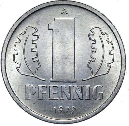 Аверс монеты - 1 пфенниг 1979 года A - цена  монеты - Германия, ГДР