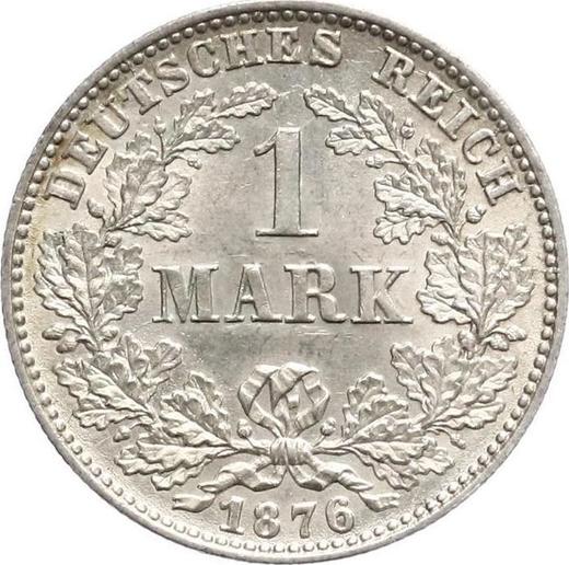 Anverso 1 marco 1876 C "Tipo 1873-1887" - valor de la moneda de plata - Alemania, Imperio alemán