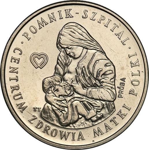Аверс монеты - Пробные 100 злотых 1985 года MW TT "Центр здоровья матери" Никель - цена  монеты - Польша, Народная Республика
