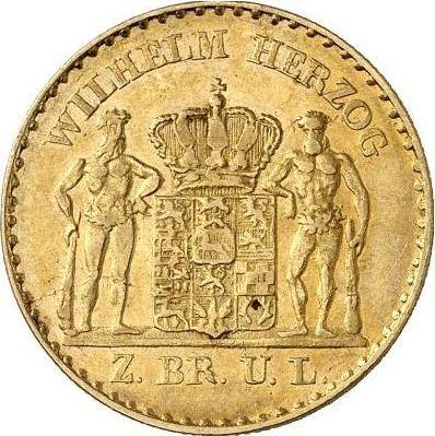 Awers monety - 5 talarów 1834 CvC - cena złotej monety - Brunszwik-Wolfenbüttel, Wilhelm