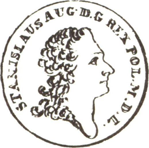 Awers monety - Dukat 1766 FS "Portret" Kwadrat z wieńcem - cena złotej monety - Polska, Stanisław II August